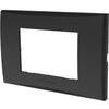 Placca coprifrutti avp - Nero posti 3 mm 120x85