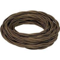 Cavo elettrico multipolare country fme - Rame/pvc/seta marrone nxmmq 3x0,75 cf=mt 10