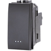 Deviatore unipolare abl - Nero volt 250 a 16