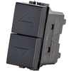 Pulsante unipolare doppio abl - Nero volt 250 a 16