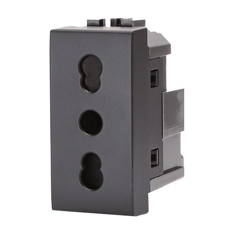 Presa abl - Nero volt 250 a 10/16 2p+t