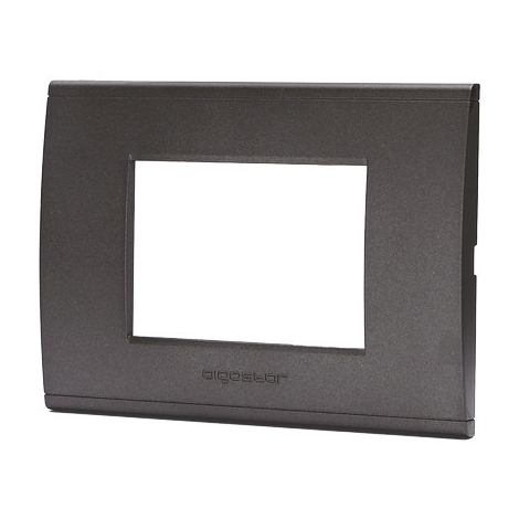 Placca coprifrutti abl - Nero posti 3 mm 120x85