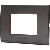 Placca coprifrutti abl - Nero posti 3 mm 120x85