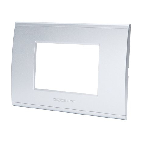 Placca coprifrutti abl - Argento posti 3 mm 120x85