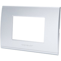 Placca coprifrutti abl - Argento posti 3 mm 120x85