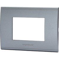 Placca coprifrutti abl - Grigio scuro posti 3 mm 120x85