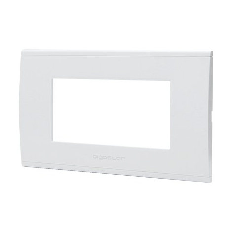 Placca coprifrutti abl - Bianco posti 4 mm 140x85