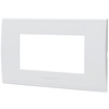 Placca coprifrutti abl - Bianco posti 4 mm 140x85