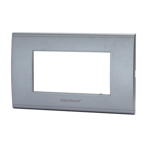 Placca coprifrutti abl - Grigio scuro posti 4 mm 140x85