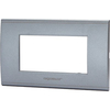 Placca coprifrutti abl - Grigio scuro posti 4 mm 140x85