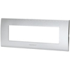 Placca coprifrutti abl - Argento posti 7 mm 208x85