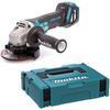 Smerigliatrice  angolare  batteria  dga513zj  makita - Volt  18  mm  125  solo  corpo  macchina  +  valigia