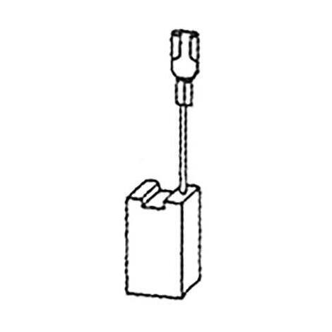 Carboncino  bosch  z0119  porta - Grafite  mm  6,3x16  h.mm  22  cf=pz  2