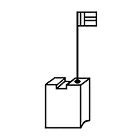 Carboncino  bosch  z0140  porta - Grafite  mm  6,3x12,5  h.mm  22  cf=pz  2