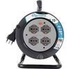 Avvolgicavo  bricolage  electraline - 2p+t  16a  bipasso  schuko  x4  n�xmmq  3x1,5  mt  15
