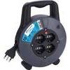 Avvolgicavo  domestico  electraline - 2p+t  16a  bipasso  schuko  x4  n�xmmq  3x1,5  mt  10