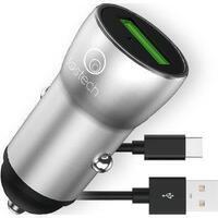 Caricabatteria smartphone auto + cavo lostech - Type-c corpo metallo volt 12 a 2,0