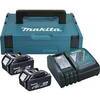 Kit  energia  litio  197624-2  makita - Volt  18x2  ah  5,0  +  caricabatteria
