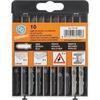 Lame seghetto alternativo attacco bosch 721.90 pg - Legno+ferro mix cf=pz 10