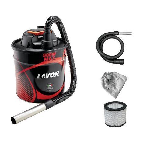 Bidone aspiracenere ashley 112 lavorwash - Volt 230 watt 800 lt 18