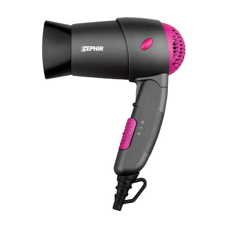Asciugacapelli pieghevole zhb1200 zephir - Volt 230 watt 1200 2 velocita