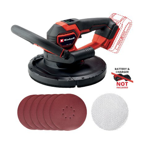 Levigatrice pareti batteria tc-dws225 einhell - Volt 230 watt 1220 mm 225 + acc