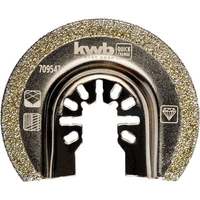 Lama x multifunzione semicircolare diamantata kwb - Universale mm 65x12