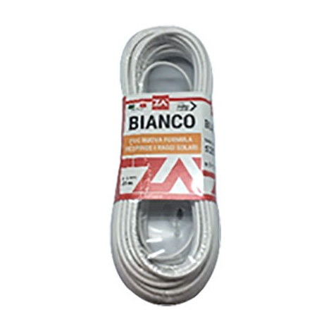 Cavetto  acciaio  ottonato  bianco - Mm  4,5  mt  20