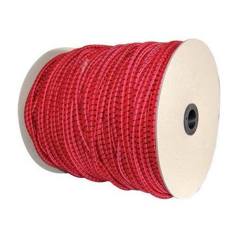 Corda elastica in bobina - Mm  8 rossa mt 200