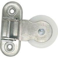 Carrucola nylon staffa girevole self - Zincata d.mm 40