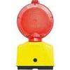 Lampeggiatore cantiere - Luce led rosso posto 2 batterie
