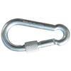 Moschettone  sicurezza  a  vite  zincato - Mm  10  l.mm  100