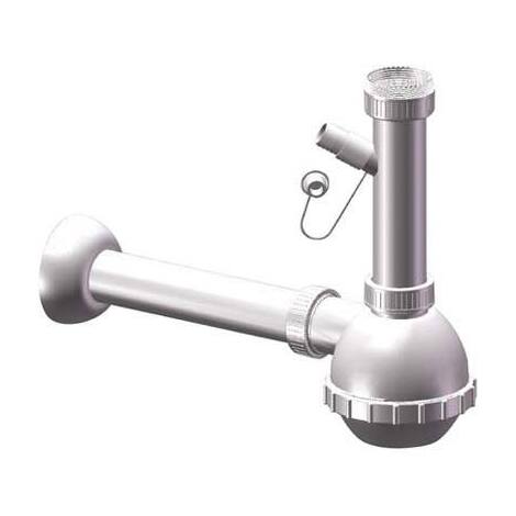 Sifone  pp  a  bottiglia  1  vasca  +  1  attacco - Bianco  mm  40  1