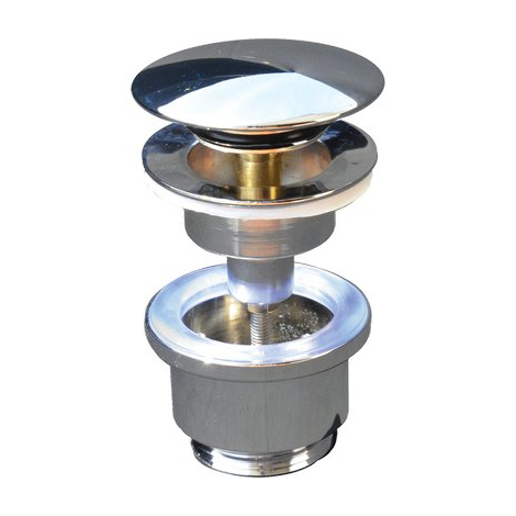 Piletta clic clac lavabo bidet - Zama cromato 1"1/4m