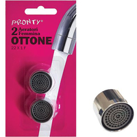 Aeratore rubinetto self pronty - Ottone cromato m22x1 cf=pz 2