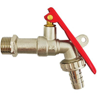 Rubinetto a sfera portalucchetto stars - Ottone nichelato 1/2x3/4