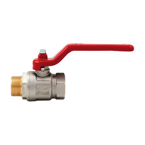 Valvole sfera totale + leva mf ideal 091 itap - Ottone nichelato 1