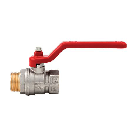 Valvola sfera normale mf leva vienna 117 itap - Ottone nichelato 1/2mf