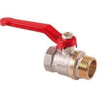 Valvola sfera mf leva stars - Ottone nichelato 3/4