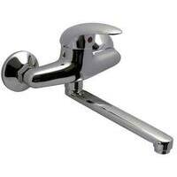 Miscelatore  lavello  a  parete  start  h25  crolla - Ottone  cromato