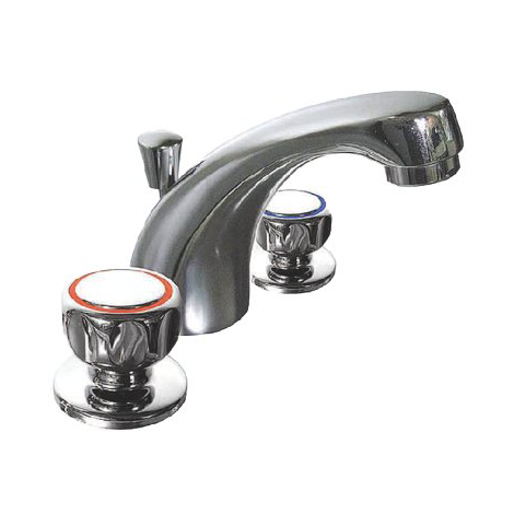 Batteria lavabo stella - Ottone cromato + piletta 1"1/4