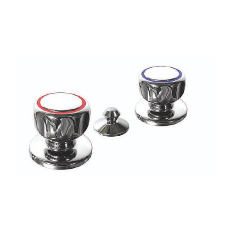 Batteria bidet stella - Ottone cromato + piletta 1"1/4