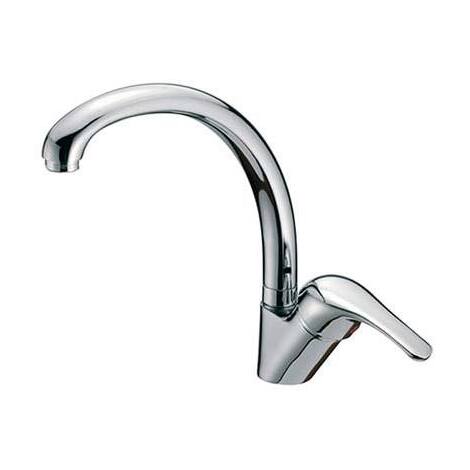 Miscelatore  lavello  canna  alta  crolla - Ottone  cromato