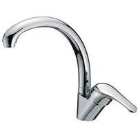 Miscelatore  lavello  canna  alta  crolla - Ottone  cromato