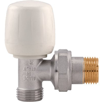 Valvola a squadro x radiatore 395 itap - Ottone nichelato 3/8m