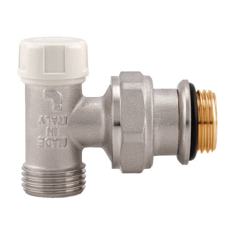 Detentore angolare x radiatore 397s itap - Ottone nichelato 3/8m