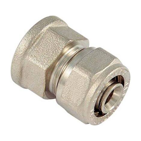 Stringitubo  filetto  femmina  x  multistrato - Ottone  mm  16x1/2f