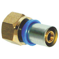 Manicotto  pressare  dritto  femmina  x  multistrato - Ottone  mm  20x3/4  f