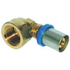 Gomito  pressare  filetto  femmina  x  multistrato - Ottone  mm  16x1/2f