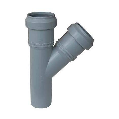 Braga  scarico  idrico  ad  innesto - Pp  grigio  mm  40  45